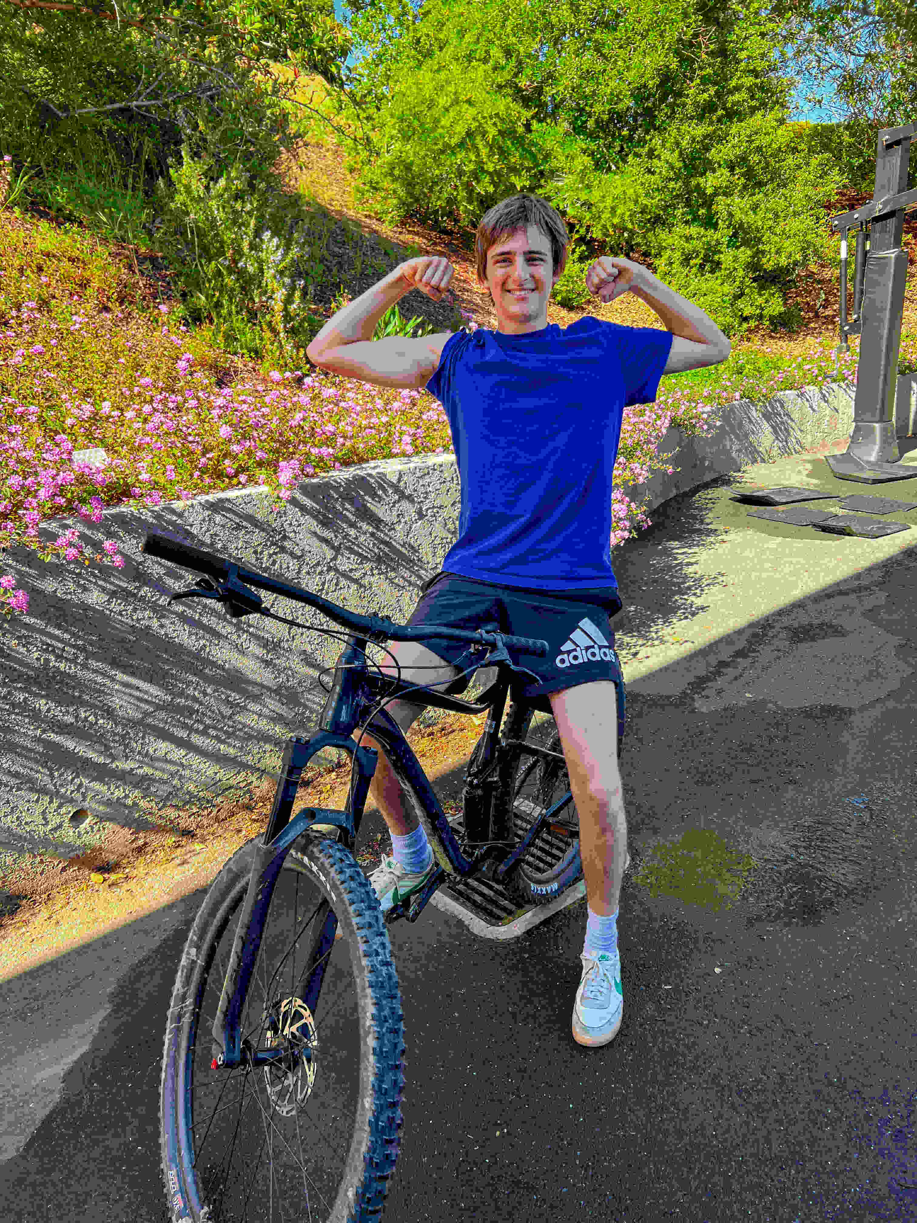 Teddy on Bike